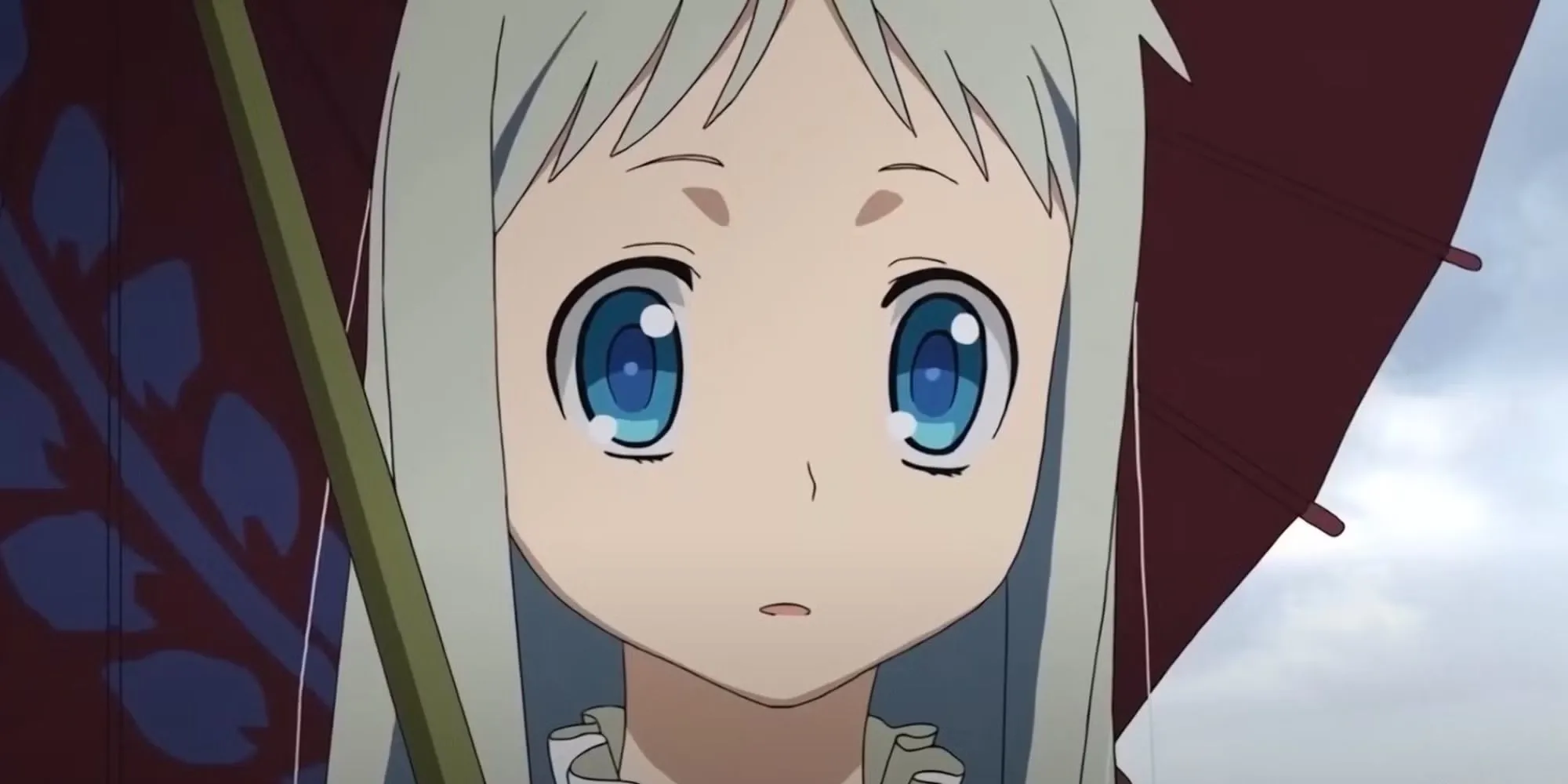 Cảnh nhóm bạn trong Anohana The Flower We Saw That Day thể hiện nỗi đau và sự mất mát