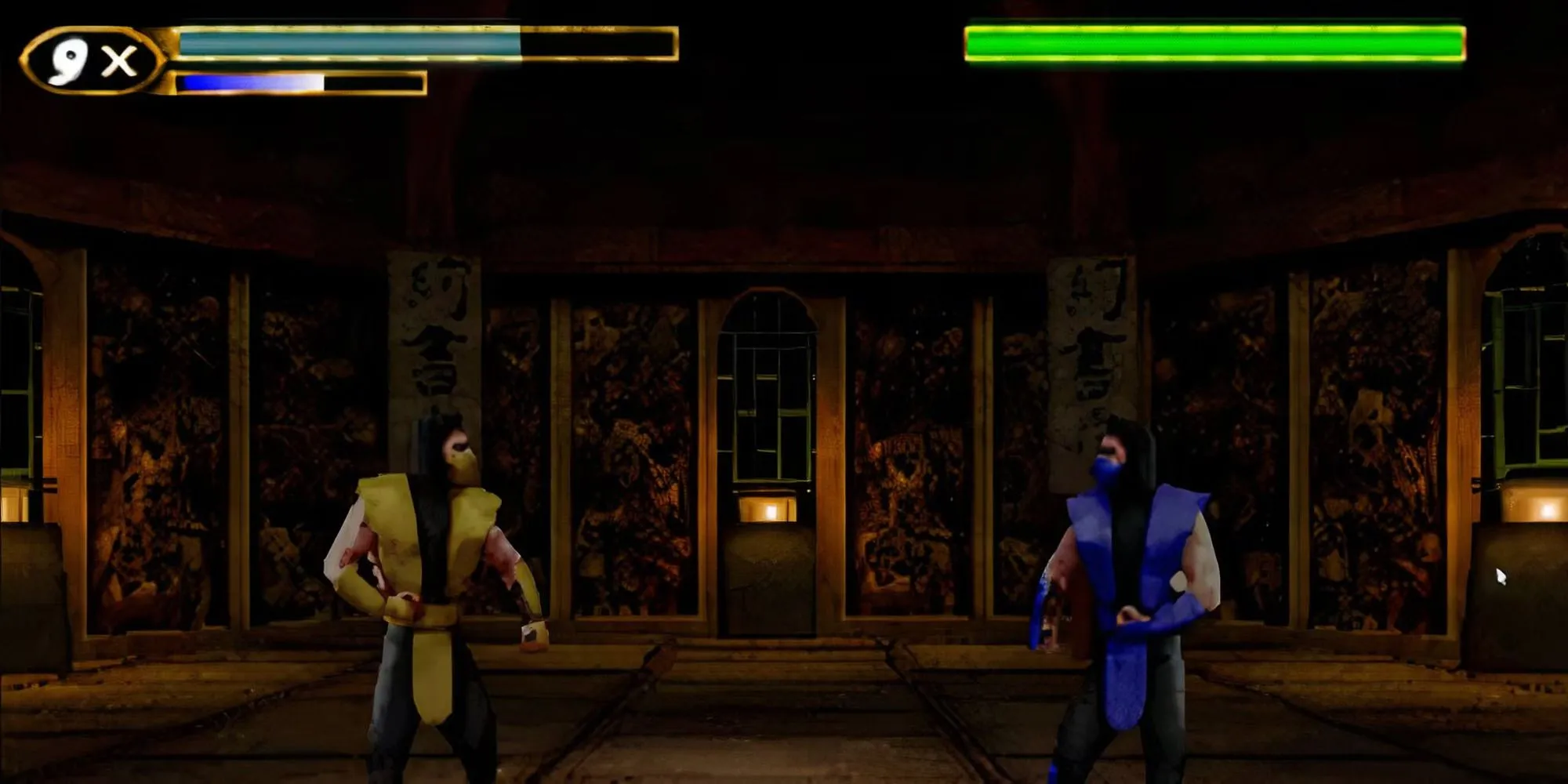 Gameplay Mortal Kombat Mythologies Sub-Zero với Sub-Zero đang chiến đấu
