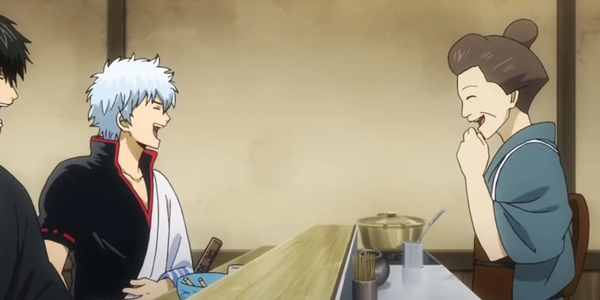 Gintoki Sakata với vẻ mặt lười biếng đặc trưng của samurai cuối cùng