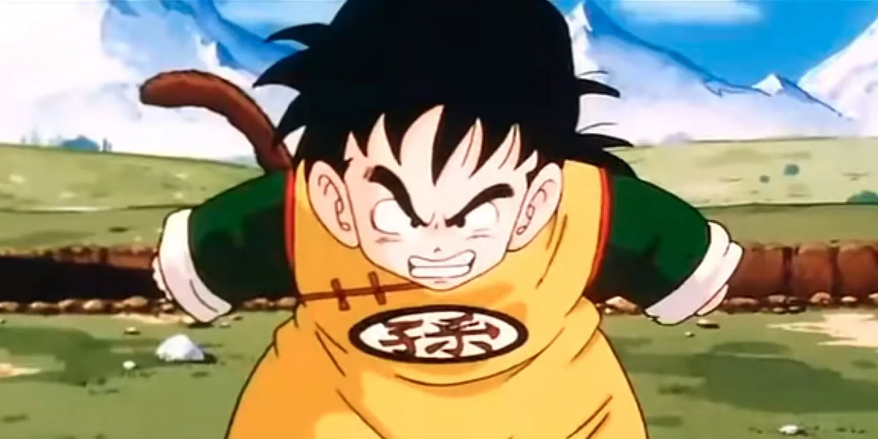 Gohan 4 tuổi sợ hãi bị đẩy vào trận chiến Raditz Saga