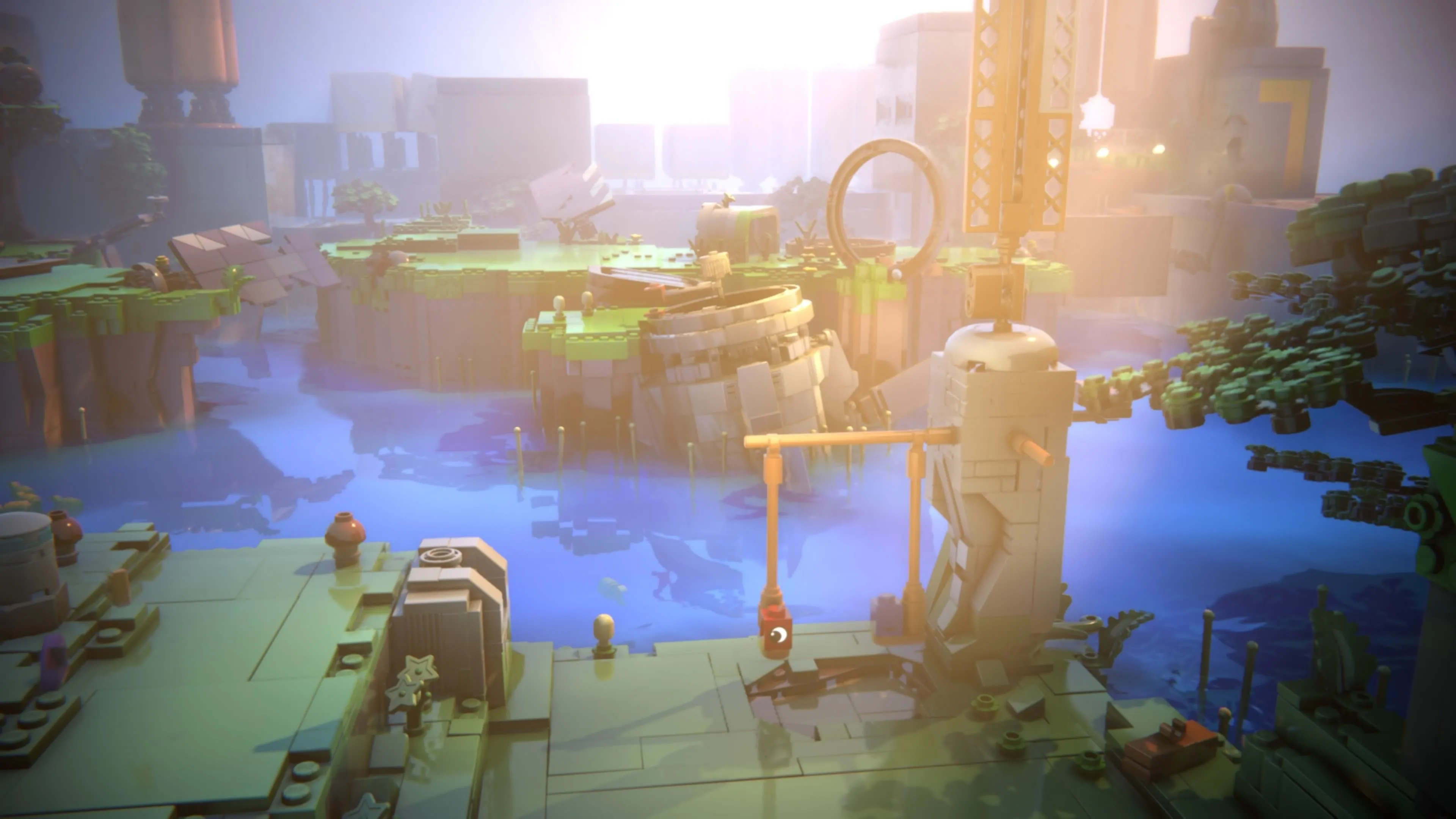Hai nhân vật Red và Blue trong game LEGO Voyagers, minh họa mẹo cơ bản cho người chơi mới