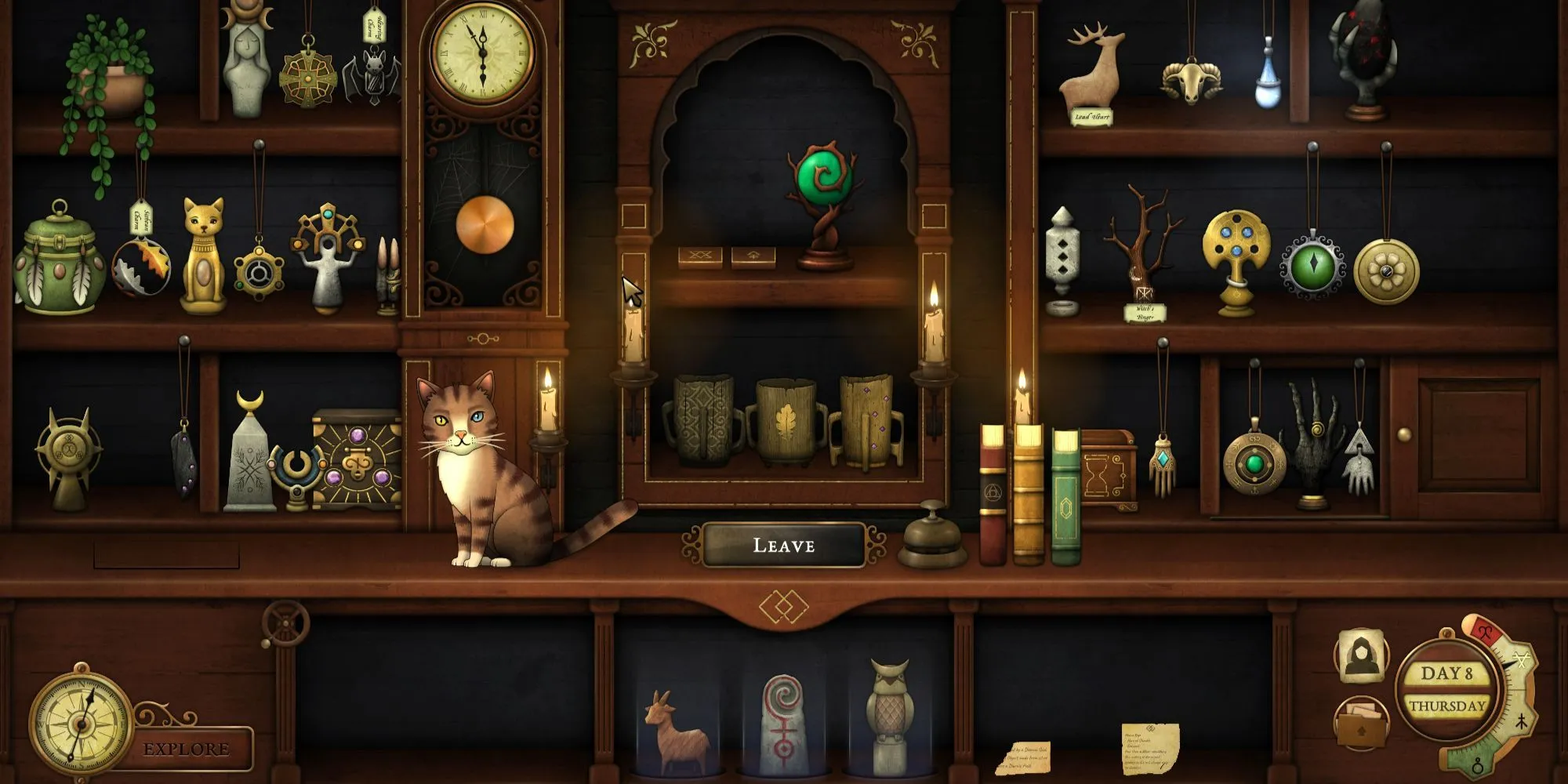 Hoàn thành câu đố ba bệ thờ trong Strange Antiquities với vật phẩm Selenic Totem được đặt chính xác