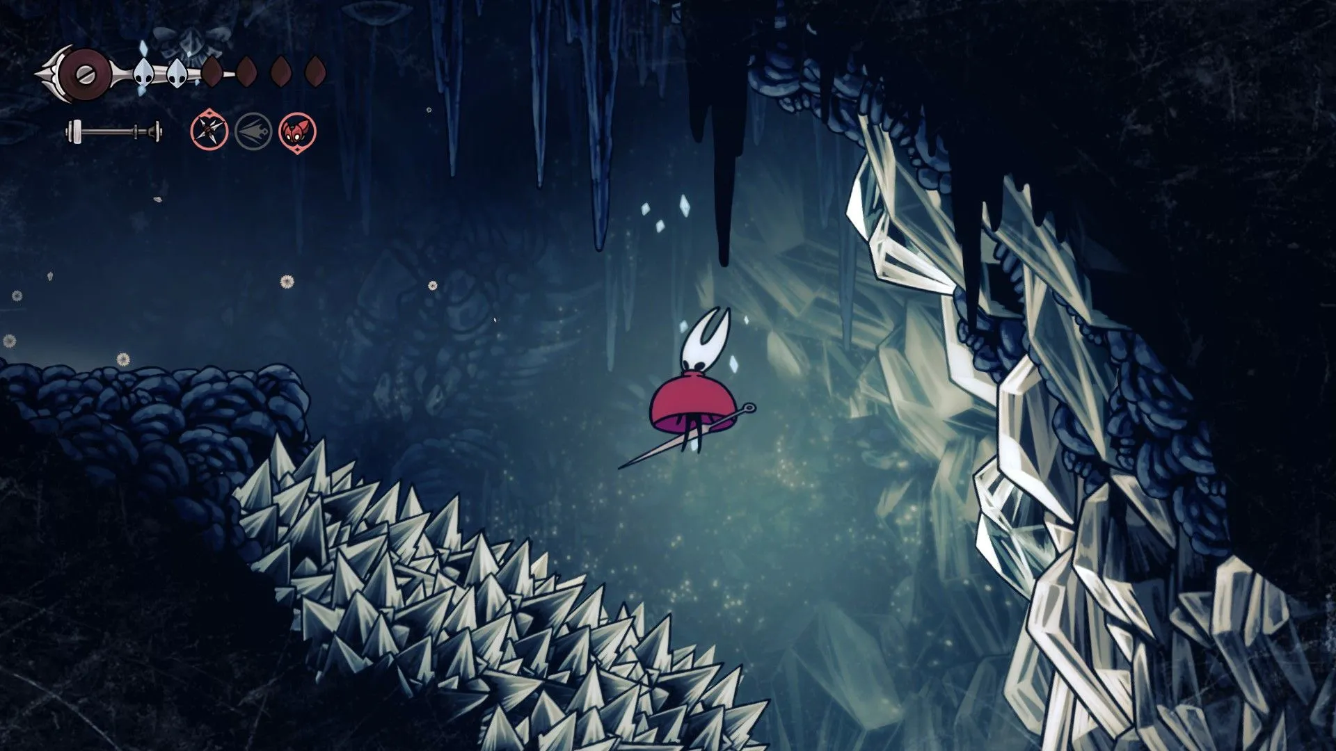 Hornet đối mặt nguy hiểm tại Fay Mountain trong Hollow Knight Silksong