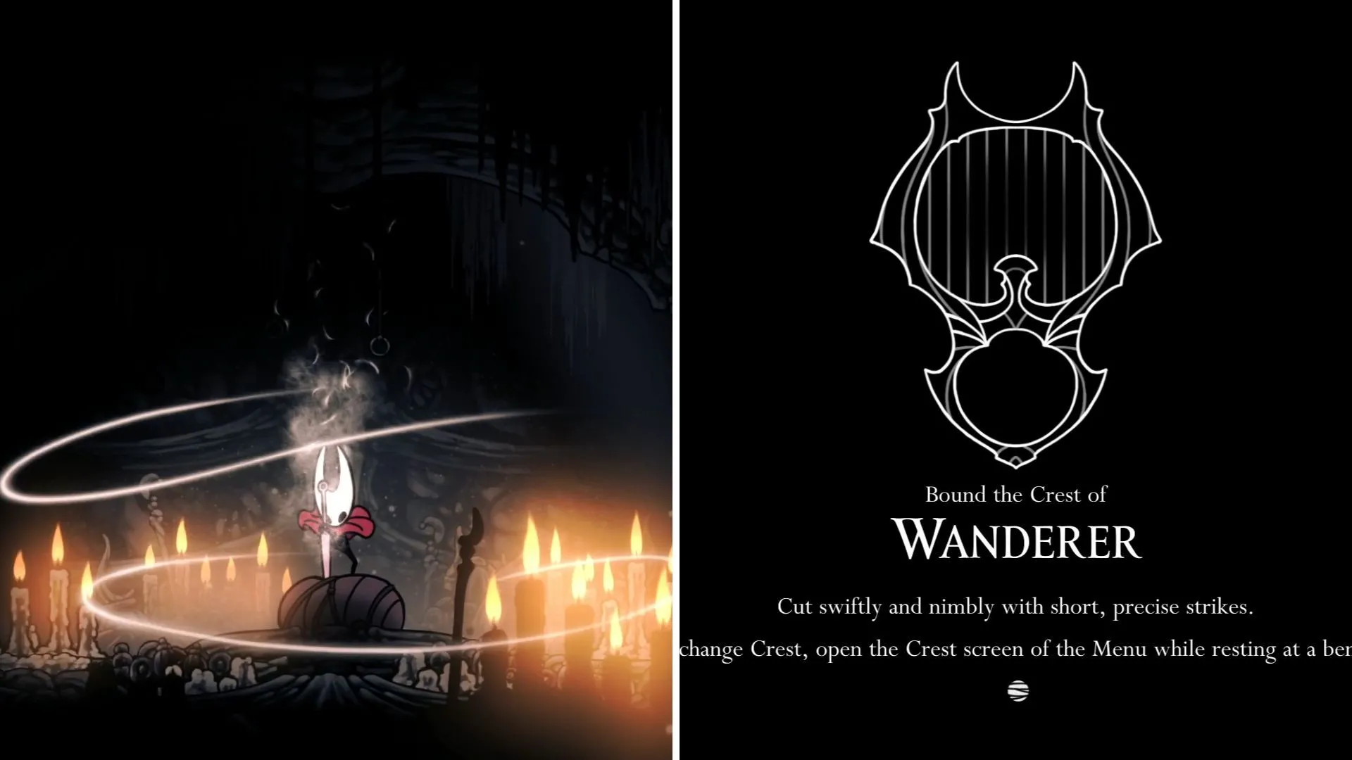 Hornet sử dụng kỹ năng tấn công nhanh với Crest of the Wanderer trong Hollow Knight Silksong