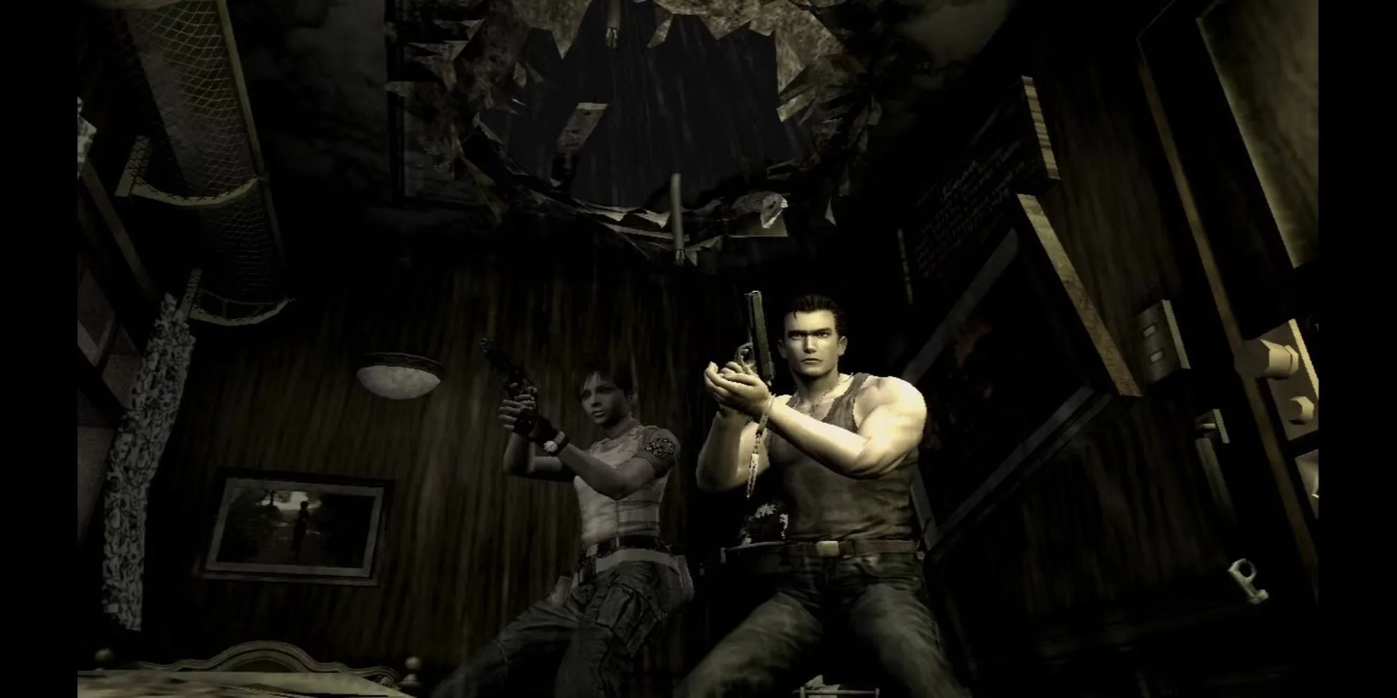 Khung cảnh chiến đấu trong Resident Evil: The Umbrella Chronicles HD