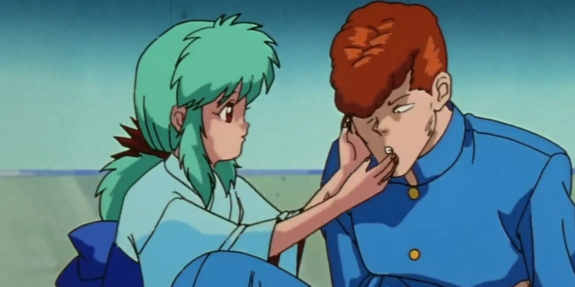 Kuwabara Kazuma và Yukina trong Yu Yu Hakusho, biểu tượng của tình cảm trong sáng và sự bảo vệ chân thành