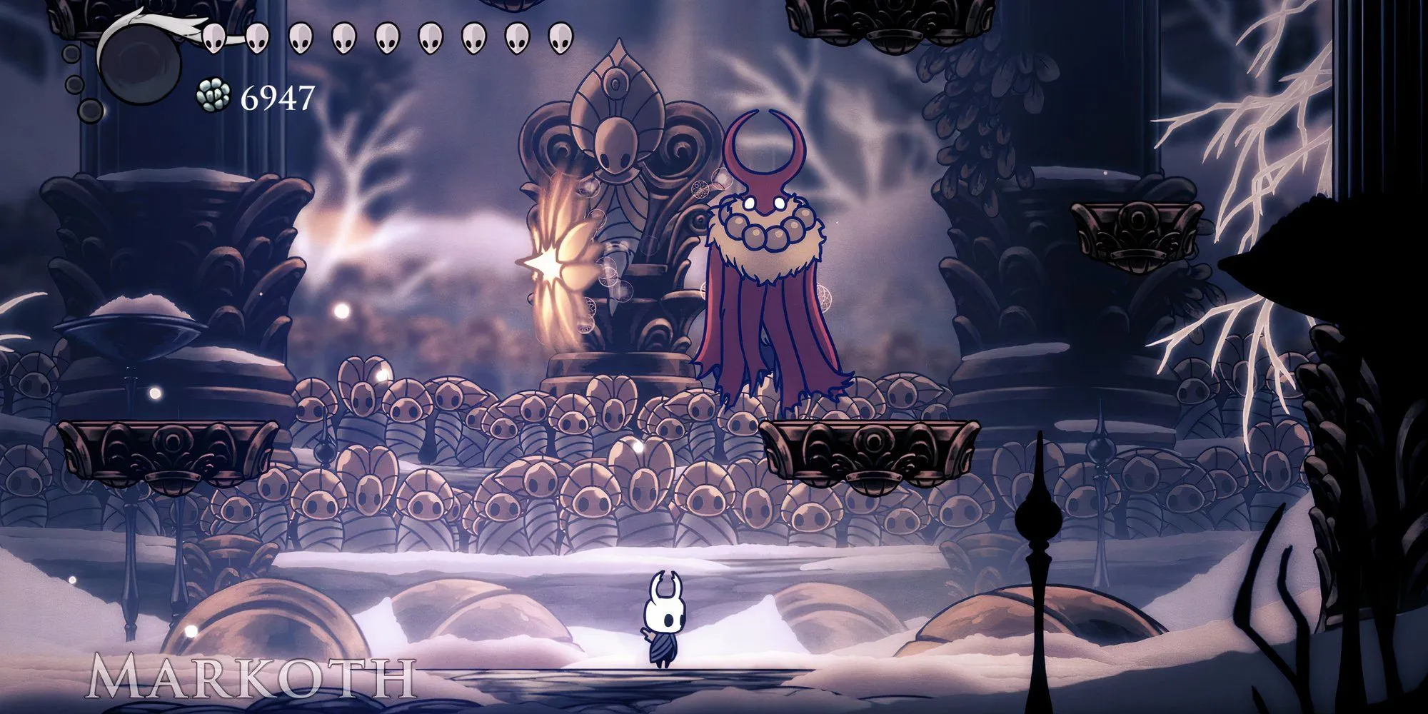Markoth, một trong những trùm khó nhằn tại đấu trường Godhome trong Hollow Knight