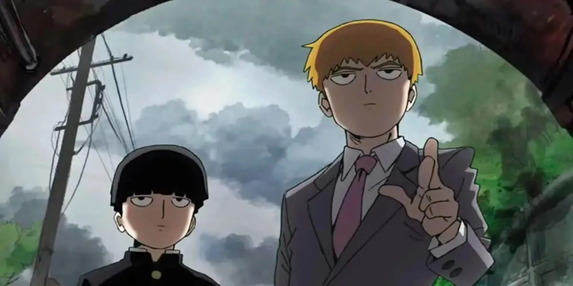 Mob và Reigen cùng nhóm học sinh trung học trong chuyến đi tìm sinh vật huyền thoại Mob Psycho 100