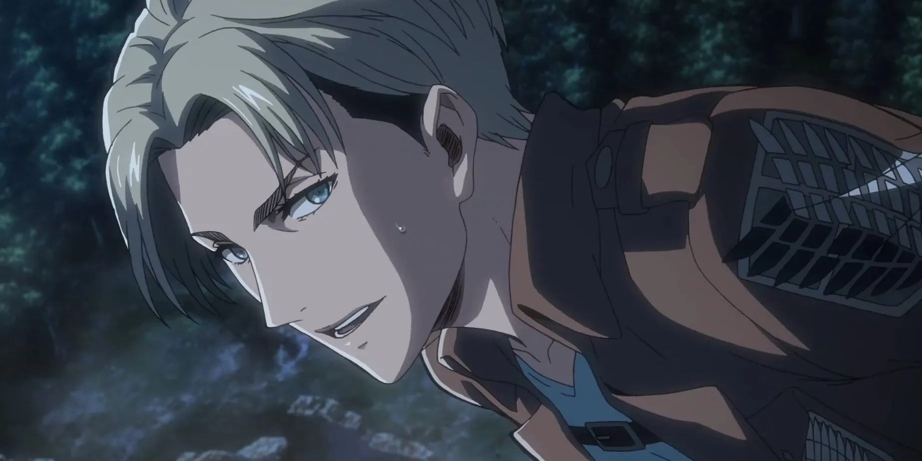 Nanaba, cựu binh dày dặn kinh nghiệm, chiến đấu chống lại Titan trong Attack on Titan mùa 2