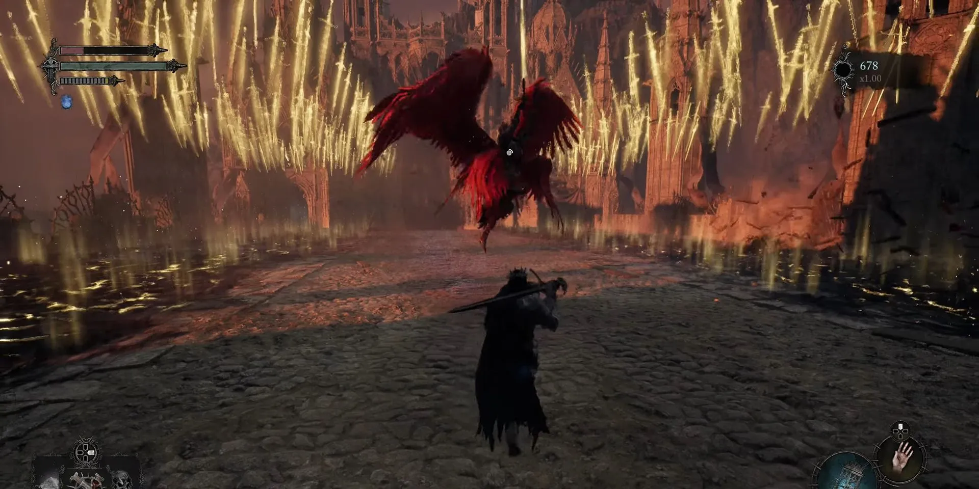 Người chơi đối đầu với Peita, một trong những trùm quái vật đáng sợ trong Lords of the Fallen (2023)