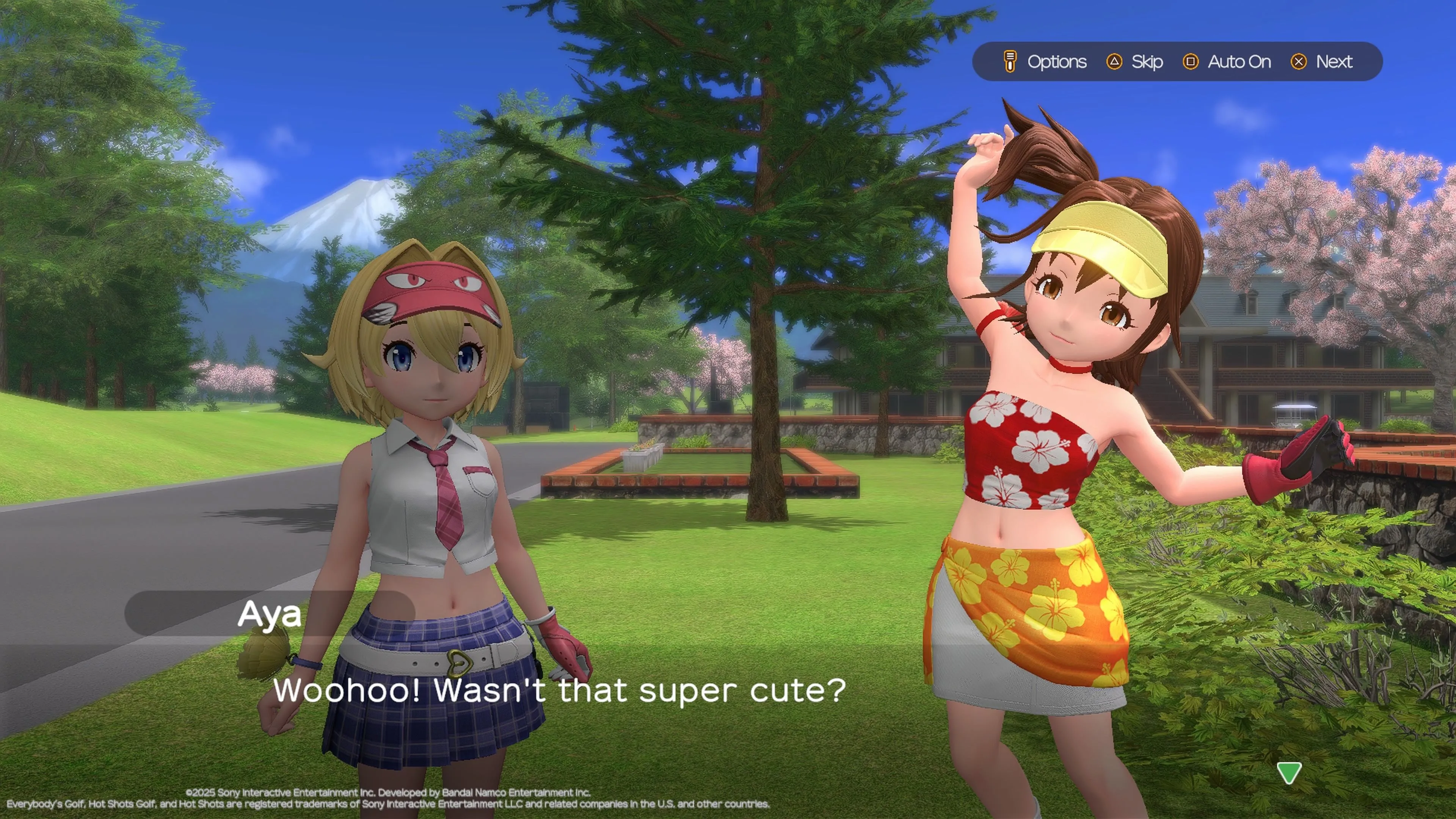 Nhóm nhân vật mặc định với phong cách kỳ quặc trong Everybody's Golf Hot Shots, thiếu tùy biến và có lời thoại gây khó chịu.